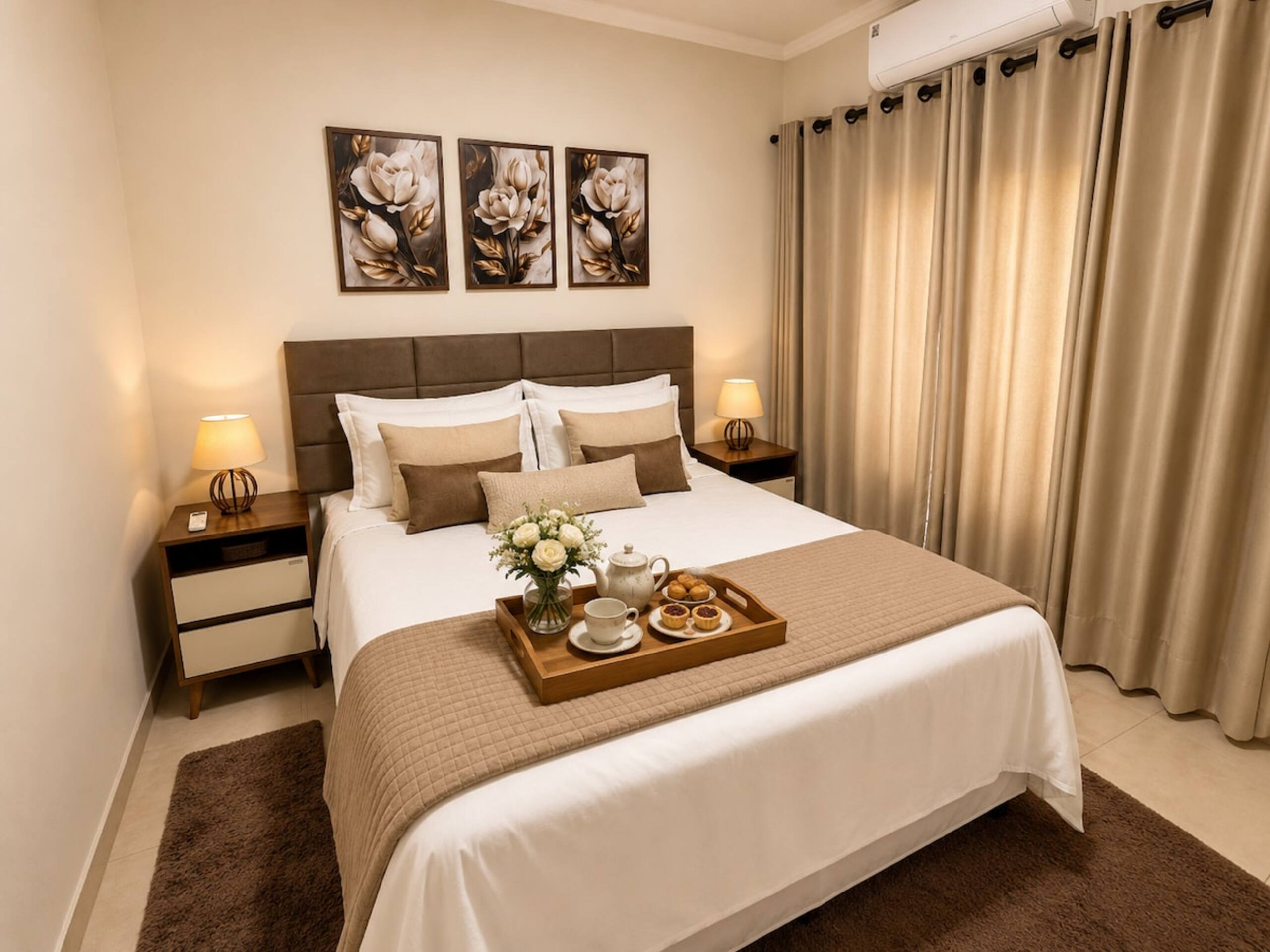 Flat residencial, 2 quartos, ar e vaga